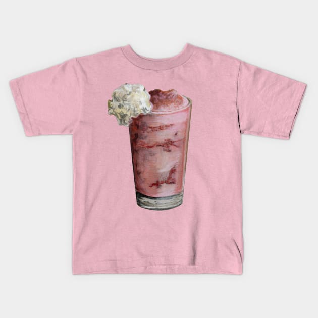 Pink Drink Kids T-Shirt by moonfreakformula